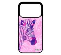 utaupia Coque pour iPhone 17 Pro en Silicone Zebre Multicolore Cheval Plume Tanzanie Souple Pastel coloré rayé Mobile Noir Animaux azteque