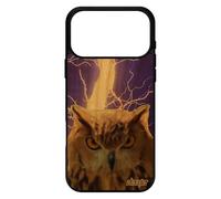 utaupia Coque pour iPhone 17 Pro Max Bois Silicone Hibou Peinture Eclair Caoutchouc Antichoc Pas Cher Oiseau Orage Design Animaux TPU
