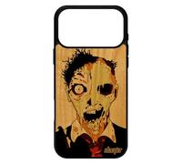 utaupia Coque pour iPhone 17 Pro Max Bois Silicone Mort Vivant Horreur Squelette Fin du Monde Case Etui Orange Revenant frêne Rigide Zombie