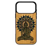 utaupia Coque pour iPhone 17 Pro Max en Bois Silicone Bouddha Cadeau de Noel Mandala Telephone Rosace Femme Bleu Antichoc Nepal Rigide