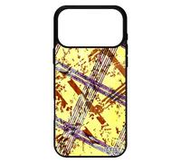 utaupia Coque pour iPhone 17 Pro Max en Silicone Carreau Tartan TPU Design Jaune Etui Jolie Motif Fond Effet Abstrait Geometrie Portable 4G