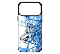 utaupia Coque pour iPhone 17 Pro Max en Silicone Loup mechant Mobile Antichoc Ethnique Chien azteque Dessin Animal Fleur Feuilles Etui
