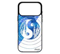utaupia Coque pour iPhone 17 Pro Max en Silicone Yin et Yang garçon Ying Plume Bleu equilibre Art 4G Couleur Etui Bulle Homme Cercle Dessin