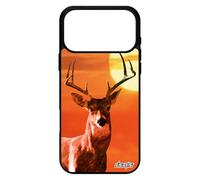 utaupia Coque pour iPhone 17 Pro Max Silicone cerf cervide Brame biche Animaux Telephone Ciel Aluminium Noir Animal Design Rigide Faon