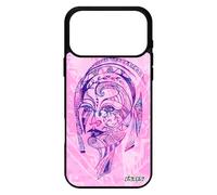 utaupia Coque pour iPhone 17 Pro Max Silicone Femme Pastel Plume Florale Violet Portrait Dessin Smartphone azteque Ethnique fee Couleur de