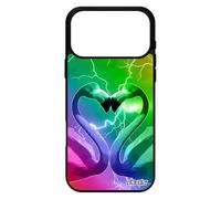 utaupia Coque pour iPhone 17 Pro Max Silicone Flamant Rose Oiseau Eclair Orage Amour Jaune Animaux Love Romantique Animal Multicolore cœur