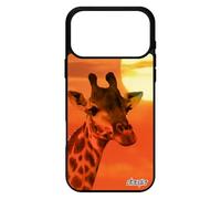 utaupia Coque pour iPhone 17 Pro Max Silicone Girafe Design Orange Telephone Motif 4G Ciel Savane Afrique de Protection Animal Housse