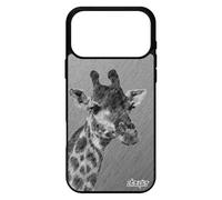 utaupia Coque pour iPhone 17 Pro Max Silicone Girafe Gris Dessin tacheté Savane Antichoc Design Telephone Effet alu Etui Animaux Afrique de
