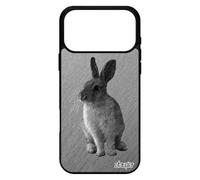 utaupia Coque pour iPhone 17 Pro Max Silicone Lapin de paques Mobile Animal Effet Housse Antichoc Design lièvre Telephone Gris Dessin