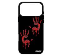 utaupia Coque pour iPhone 17 Pro Max Silicone Main Rigide Empreinte Sang de Protection alu Halloween Zombie Unique Peinture Qui degouline