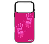 utaupia Coque pour iPhone 17 Pro Max Silicone Main Telephone Femme Peinture Qui degouline Mobile Rose Empreinte Fantaisie Fille 2000 Go de