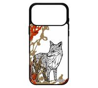 utaupia Coque pour iPhone 17 Pro Max Silicone Renard Art Housse Telephone Jolie Foret Dessin azteque Roux Marron Tribal Case Ethnique Arbre
