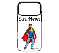 utaupia Coque pour iPhone 17 Pro Max Silicone Super Maman Comics Mere Antichoc Enfant Aluminium Texte Humour Bumper Comique Heros Telephone