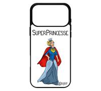 utaupia Coque pour iPhone 17 Pro Max Silicone Super Princesse Aluminium Dessin Texte de Protection Blanc Femme Portable Comics Mobile Heros