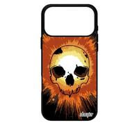 utaupia Coque pour iPhone 17 Pro Max Silicone Tete de Mort Fantastique Explosion Emo Tache Peinture Orange Crane Etui Mobile Design Enfer
