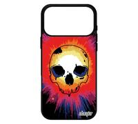 utaupia Coque pour iPhone 17 Pro Max Silicone Tete de Mort Rock Techno Case Violet Street Art Horreur Solide 4G coloré os Masque Original