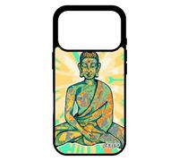 utaupia Coque pour iPhone 17 Pro Silicone Bouddha Zen Tibet Souple Soleil Graphique Case Bouddhisme Housse Inde Vert de Made in France