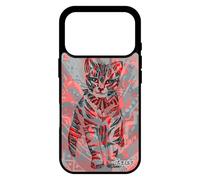 utaupia Coque pour iPhone 17 Pro Silicone Chat 4G tigré matou Sauvage Rouge azteque Ethnique Telephone Pastel coloré Petit Tribal Cover de