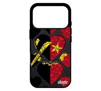 utaupia Coque pour iPhone 17 Pro Silicone Drapeau Angola angolais Portable Original Souple Foot Housse I Love Can Telephone Aluminium Coeur