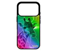 utaupia Coque pour iPhone 17 Pro Silicone Girafe Etui Vert Tache Afrique Eclair Animaux Savane Multicolore Arc en Ciel Aluminium Noir de
