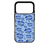 utaupia Coque pour iPhone 17 Pro Silicone levres Case Femme Fille Cigarette Bleu Smack Impression Smartphone Metal Bouche Gel Motif de
