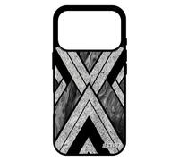 utaupia Coque pour iPhone 17 Pro Silicone marbre personnalisé Motif Gris Design Jolie Noir Fond Matiere Case Geometrie Effet Souple de