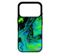 utaupia Coque pour iPhone 17 Pro Silicone Peinture Case Authentique Fond Motif marbre Vert Effet Acrylique Contemporain Design Caoutchouc