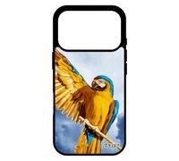 utaupia Coque pour iPhone 17 Pro Silicone Perroquet Ciel de Protection Bleu Case Original Animal Design Nuage 4G Perruche Tropical Oiseau