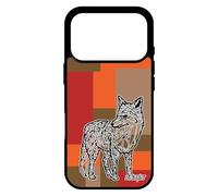 utaupia Coque pour iPhone 17 Pro Silicone Renard Roux Case carré Tribal Cube azteque Dessin geometrique 1000 Go Etui Couleur futé Marron de