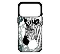 utaupia Coque pour iPhone 17 Pro Silicone Zebre Savane Animaux Peinture rayé Art Safari Aluminium Motif Tatouage Arbre Cheval Gris 1000 Go