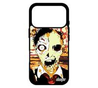 utaupia Coque pour iPhone 17 Pro Silicone Zombie Rigide Orange Garcon Terrifiant Apocalypse Gore Mort Vivant Design ruine Aluminium Ville
