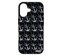 utaupia Coque pour iPhone 17 Silicone Ancre de Protection Vintage Colore imprimé Jolie Tattoo Capitaine Couleur Rigide Art Case Dessin Gris