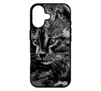 utaupia Coque pour iPhone 17 Silicone Chat Peinture Huile Case Chaton 4G TPU Minou Noir Mignon Gris Noir et Blanc Artiste Dessin felin