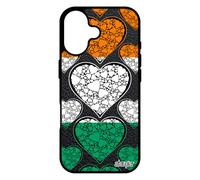 utaupia Coque pour iPhone 17 Silicone Drapeau Cote D'Ivoire ivoirien Foot Football I Love Can Telephone Coeur Portable