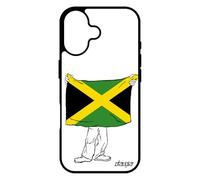 utaupia Coque pour iPhone 17 Silicone Drapeau Jamaique jamaicain Basket Bumper Ragga Football Souple Foot reagge Metal Caoutchouc Portable