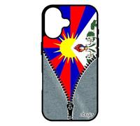 utaupia Coque pour iPhone 17 Silicone Drapeau Tibet tibetain Zen Asie Etui Housse Mobile Bouddhisme Original Bouddha Jeans de