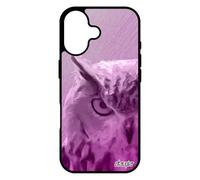 utaupia Coque pour iPhone 17 Silicone Hibou Oiseau Housse Effet Smartphone Chouette Texture Rose Design de Protection Animal Made in France