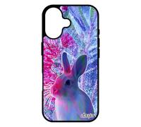 utaupia Coque pour iPhone 17 Silicone Lapin Dessin lièvre Animaux Noir Animal Souple 4G lapine Fleurs de paques Nain Nature Housse Original