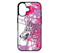 utaupia Coque pour iPhone 17 Silicone Loup Etui Rose Chien Telephone Solitaire Souple Tribal Hiver Dessin Ethnique azteque Graphique Design