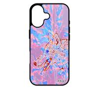 utaupia Coque pour iPhone 17 Silicone Loup Noir Rigide Chien azteque Multicolore Tattoo Bleu Foret Case Animaux mechant Unique Homme Tribal