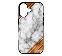 utaupia Coque pour iPhone 17 Silicone marbre Design Granite Motif Portable Orange Pierre coloré Texture geometrique personnalisé de