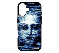 utaupia Coque pour iPhone 17 Silicone Portrait Visage Femme Visage Antichoc Peinture Noir Paranormal Creation Bleu Smartphone Original alu