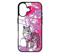 utaupia Coque pour iPhone 17 Silicone Renard futé Dessin 4G Animal Ethnique Noir Fleur Antichoc Nature coloré Rose Feuilles Goupil TPU