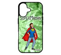 utaupia Coque pour iPhone 17 Silicone Super Maman BD Comics Telephone Comique Texte Vert Housse 4G Antichoc 512 Go Bumper Drole Humour
