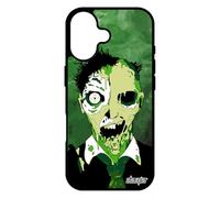 utaupia Coque pour iPhone 17 Silicone Zombie Halloween Homme fumee Spectre Noir Vert Apocalypse Original Effrayant Brouillard Horreur