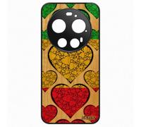 utaupia Coque pour pour Xiaomi pour Xiaomi 17 Ultra Bois Silicone Drapeau Mali malien Can Coupe d'afrique jo Coeur I Love Coupe du Monde Design Foot Naturel