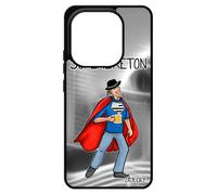 utaupia Coque pour Redmi Note 14 4G Europe Silicone Super Breton Telephone Heros Housse Noir Gris Texte Bande dessinée Humour Unique pour Xiaomi