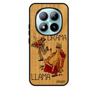 utaupia Coque pour Redmi Note 15 Pro 5G Bois Silicone no Drama Lama Cartoon Rouge Portable Pas Cher Humour Telephone Bande dessinée pour Xiaomi