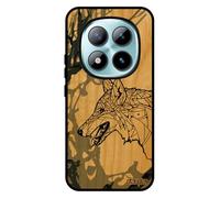 utaupia Coque pour Redmi Note 15 Pro 5G en Bois Silicone Loup Art Ethnique Chien Couleur Etui Husky Gris Alpha Animaux Pas Cher Housse 4G pour Xiaomi