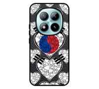 utaupia Coque pour Redmi Note 15 Pro 5G Silicone Drapeau Corée du sud coréen Fan Antichoc Aluminium Taegeukgi Passion Seoul K-Drama pour Xiaomi